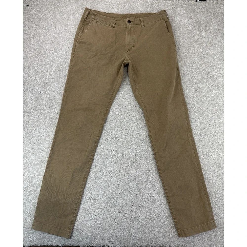 American Eagle Flex Athletic Skinny Khaki Pants Men's 36x36 (Fits 36x33) Preppy